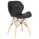 Кухонный стул Dobrin Butterfly LMZL 38x38x51 см искусственная кожа цвет черный
