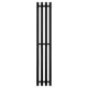 Полотенцесушитель электрический Primoclima Sol R E Black 210x1200 мм 122 Вт с терморегулятором I-образный цвет черный матовый