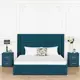Кровать Dg-Home Luna 126x121x207 см ЛДСП цвет изумрудный
