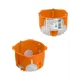 Подрозетник Tdm electric под гипсокартон D68x50 мм IP30 с саморезами цвет оранжевый