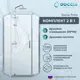 Душевой уголок Doccia com/DC0000053608/1207404 трапеция 90x90см хромированный профиль эффект стекла прозрачный
