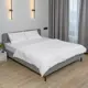 Кровать Romack Dali 168x81x207 см Рогожка цвет серый 1200_433