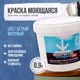 Краска для стен потолков обоев моющаяся Архитектор Интерьер-ВД-АК-120 без запаха быстросохнущая белая матовая 0.9 л