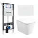 Комплект инсталляция с унитазом Lorne 630310 цвет белый