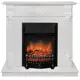 Каминокомплект Realflame Ottawa с очагом Fobos Lux BL 1600Вт белое золото