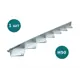 Бордюр металлический оцинкованный Aquadrenag Bordfix 1200x50x45x1.5мм