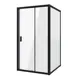 Душевая перегородка Niagara NG-82-12AB-A80B 120x80см черный профиль