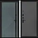 Входная дверь Labirintdoors Кредор П24 левый 205x88см цвет серо-зеленый с патиной/графит софт