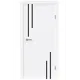 Дверь межкомнатная DK-doors Lux глухая 80х200см ПВХ цвет велютто бьянко без замка и петель в комплекте