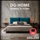 Кровать двуспальная Dg-home Эстетика 208x97x221 см велюр цвет изумрудный