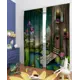 Комплект штор Helga Базовая коллекция HH900269 на шторной ленте 260x150 см цвет коричневый, зеленый, фиолетовый