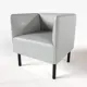 Кресло Salon tron Монреаль 68x75x54 см искусственная кожа цвет серый/серебристый