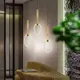 Светильник подвесной светодиодный Мелодия света Лучи 000077219 3 м² нейтральный белый свет цвет золотой