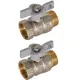 Кран шаровой прямой СТМ CWFMB034K02 DN20 PN40 3/4" НР-ВР латунь ручка бабочка
