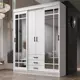 Шкаф-купе Клик Мебель Николь 170x220x58 см ЛДСП цвет белый