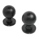 Ручка дверная на розетке Аллюр Allur Art Collection Sfera BL (59150) матовый черный