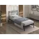 Кровать Стиллмет Ларус 95 x 97.5 x 206 см металл цвет черный