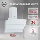 Вытяжка пристенная MBS SLAVIA 160 GLASS WHITE