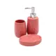 Комплект настольный Bath Plus SEGRETO SET3: дозатор для жидкого мыла, мыльница, стакан для зубных щеток