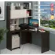Стол Мэрдэс СКЛ-Угл130+НКЛХ-120 ВК ЛЕВ 120x178x130 см лдсп цвет венге, карамель