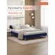 Кровать Monofix ОДОС 170 x 73 x 5 см велюр цвет синий