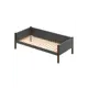 Кровать Solarius tahta-obiv-rs17-80-200ven-orto Тахта односпальная Классика 90 x 63 x 210 см двп цвет темно-серый/венге