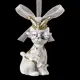 Елочная игрушка Erichkrause Королевский кот 7 см x 3.5 см белый