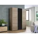 Шкаф-купе Мебельная компания е1 500526 230x210х57 см 10 полок лдсп цвет сонома