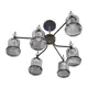Люстра на штанге Imex Md.4890 Imx_md.4890-6-s_coffee_fgd 6 ламп 14.14 м² цвет золото/коричневый/дымчатый