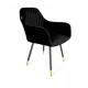 Стул Sheffilton 2297186310 58x85x61 см велюр цвет Черный