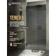 Душевая дверь Doccia GLASS181dvpt/GRMT/6BL 181см эффект стекла матовый распашной