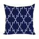 Подушка декоративная Zaberite Белый узор на синем 4325, 40x40 см