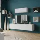 Тумба под телевизор Homegrad Menks 190х38.8х37.6 см ЛДСП цвет белый