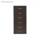 Комод Клик мебель 2458962 3 ящика 60x45x125 см ЛДСП цвет черный