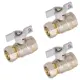 Кран шаровой прямой СТМ CWPF1220K03 1/2"x20 мм ВР PN16 латунь ручка бабочка