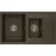Мойка для кухни Aquaton Делия 87x51 см глубина чаши 200 см искусственный камень цвет коричневый