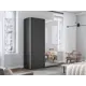 Шкаф-купе Мебельная компания е1 550483 230x160х57 см 8 полок лдсп цвет серый диамант