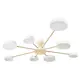 Люстра потолочная светодиодная Loft It Sunrise Lf_10316_8_white 19.2 м² теплый белый (желтый) свет цвет дерево/белый