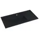 Раковина кварцевая для ванной Uperwood Lotus Quartz 100x50x13 см черная матовая уголь
