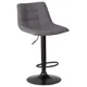 Барный стул Dobrin Tailor Black LM 47x113x49 см ткань цвет серый