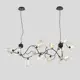 Люстра подвесная Crystal Lux Mamamia sp12 l1200 12 ламп 22 м² цвет черный
