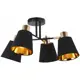 Люстра на штанге Illumico Il6116-4cou-79 bk gd abelie 4 лампы 24 м² цвет черный