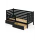 Кровать Solarius Det-spin80-180ser-2yash 90 x 101 x 190 см сосна цвет серый