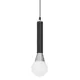 Светильник подвесной Lumina Deco Folino Ldp 7012-1b bk+chr 1 лампа 5.6 м² цвет белый