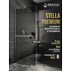 Душевая перегородка Doccia GLASS109/GRHOLD/5CHROMEMT 109x195см хромированный профиль