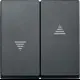 Клавиша двойная жалюзийная Schneider Electric Merten SM цвет антрацит