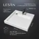 Раковина над стиральной машиной LESAN LS/SWM 60x55 акриловая