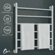 Полотенцесушитель водяной лестница Onix Classic white 80x70 см нижняя подводка нержавеющая сталь цвет белый