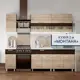 Кухонный гарнитур БТС Монтана 200x217x60 см ЛДСП цвет сонома