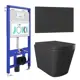 Комплект инсталляция с унитазом Joki JKS302MB011013BM цвет черный